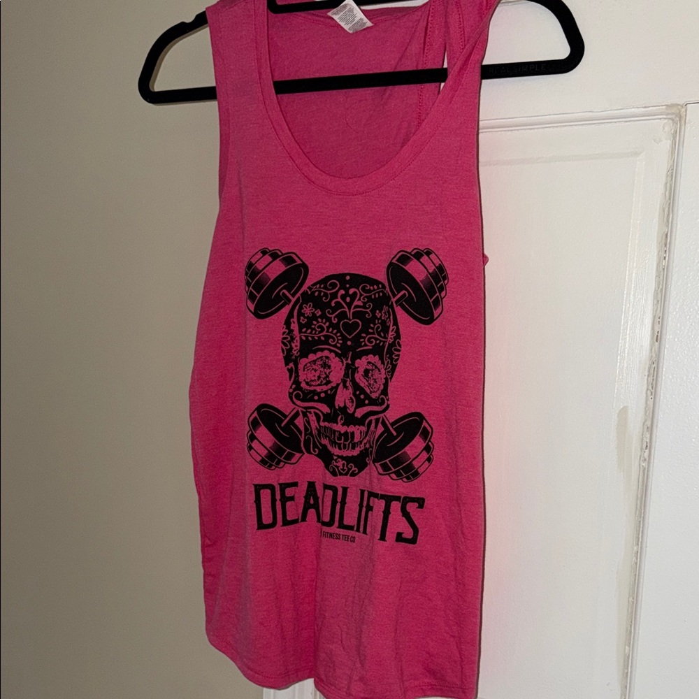 District Hot Pink Sleeveless Tank Top